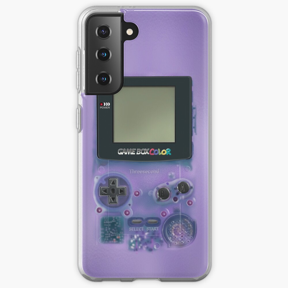 Classic transparent purple mini video games Case & Skin for Samsung Galaxy
