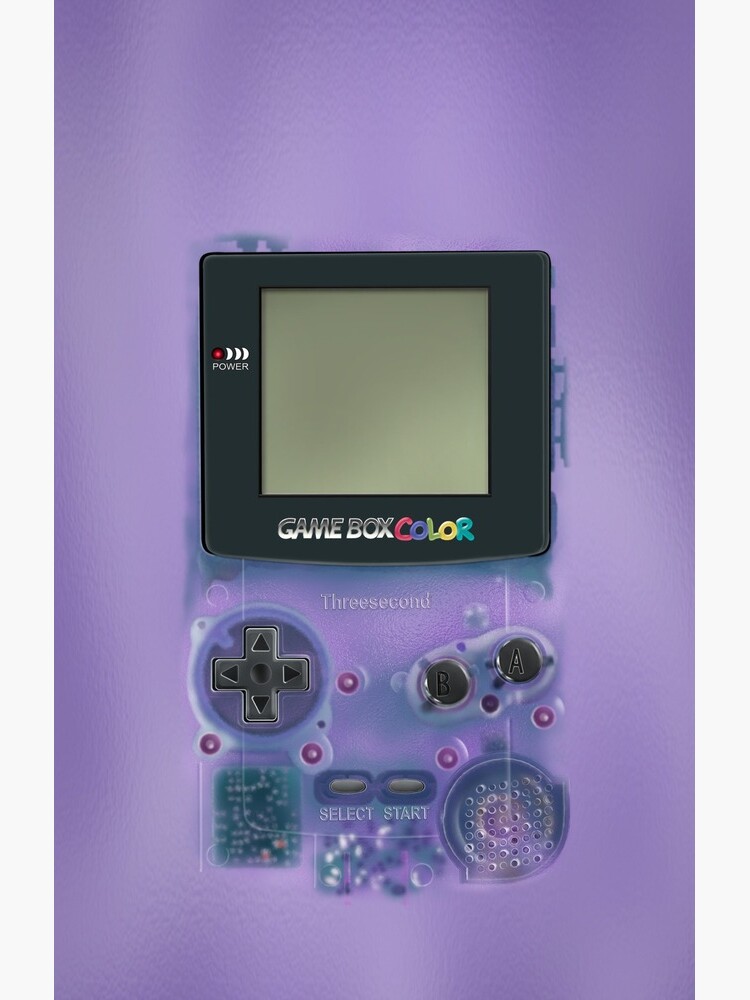 Classic transparent purple mini video games by GalihArt