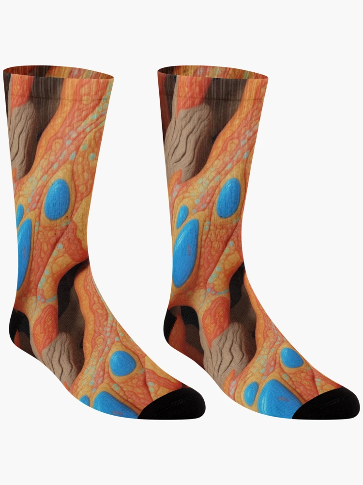 Thumbnail 3 of 5, Socks, Painted Cave pattern designed and sold by Rothnaric.