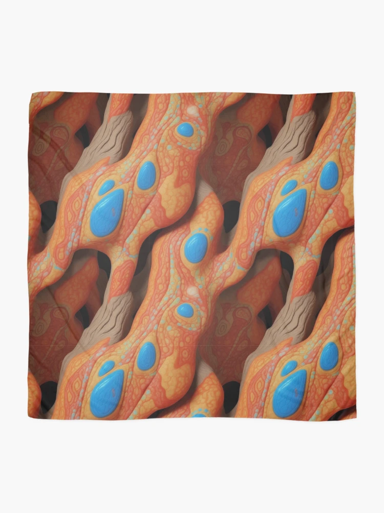 Thumbnail 2 of 3, Scarf, Painted Cave pattern designed and sold by Rothnaric.