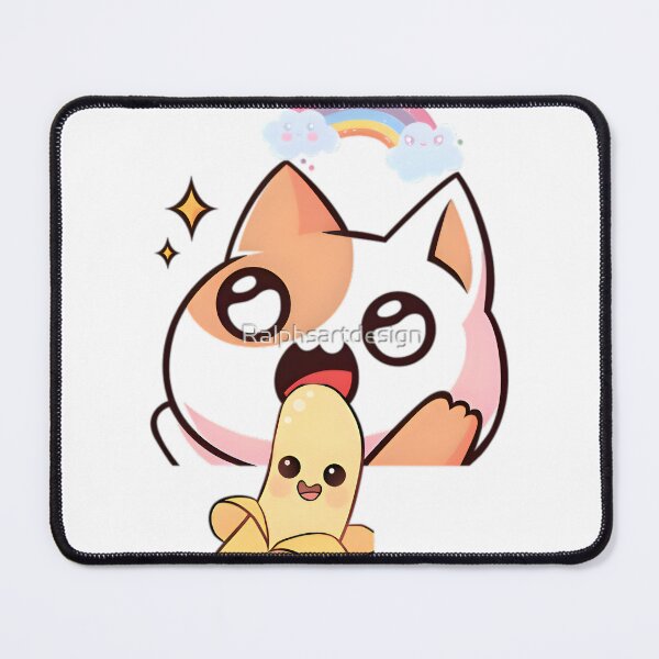 Item preview, kitten eating banana designed and sold by Ralphsartdesign.