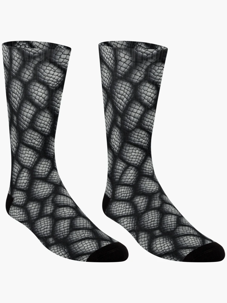 Thumbnail 3 of 5, Socks, Dragon scales pattern designed and sold by Rothnaric.