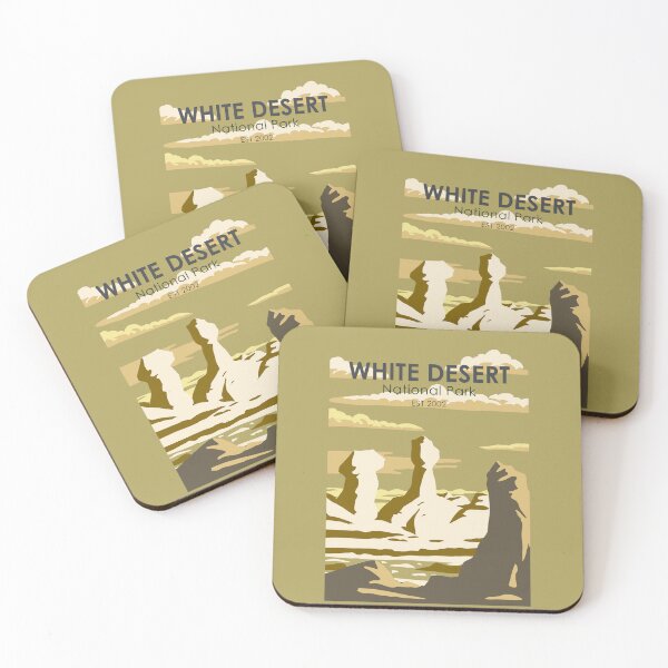 Item preview, White Desert National Park Egypt Travel Art Vintage designed and sold by KrisSidDesigns.
