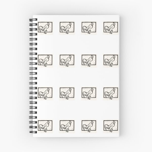 Item preview, (SN) : Rooster by Julie de Graag (1877-1924)._NO.02 Spiral Notebook designed and sold by muansuk.
