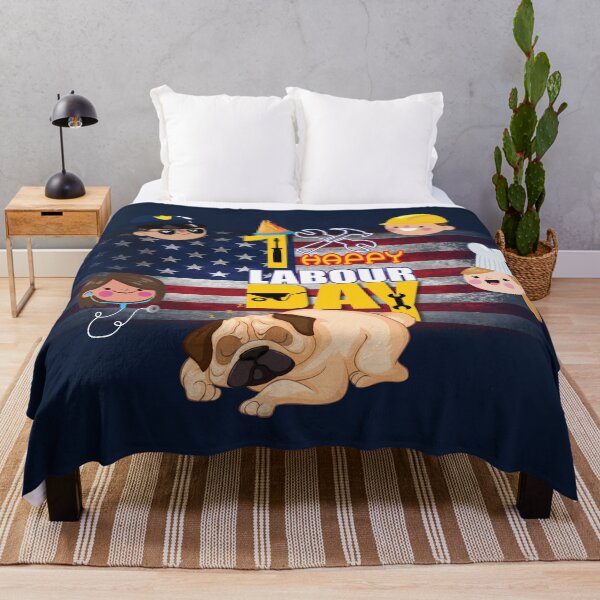Item preview, labor day t-shirt # labor day sticker # happy labor day # sleeping dog # pug # police # physician # engineer designed and sold by my-dog-funny.