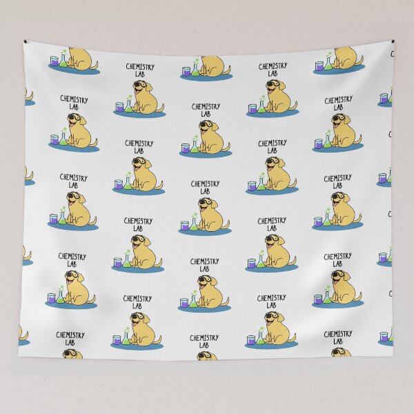 Item preview, Chemistry Lab Funny Labrador Dog Puns  designed and sold by punnybone.