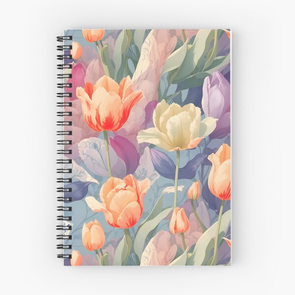 Item preview, Postal Watercolor Tulips Floral Pattern 2 designed and sold by Rae-SunshineArt.