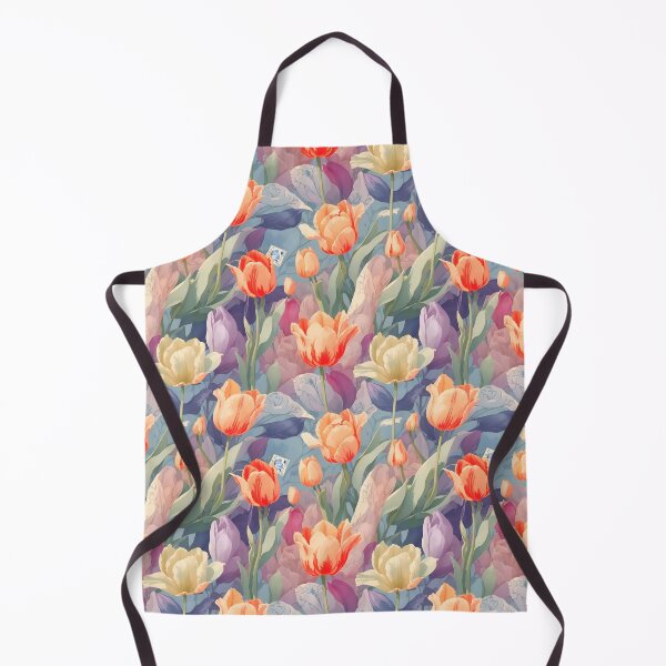 Item preview, Postal Watercolor Tulips Floral Pattern 2 designed and sold by Rae-SunshineArt.
