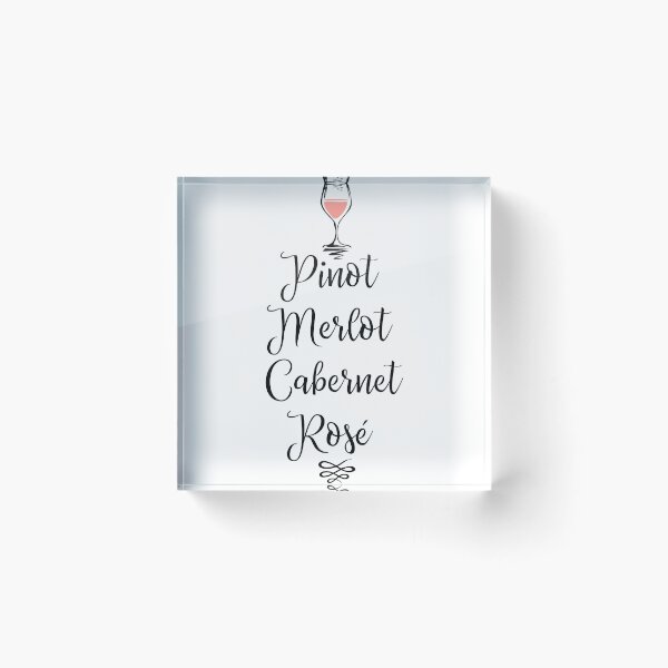 Artikelvorschau, Pinot Merlot Cabernet Rose entworfen und verkauft von MentDesigns.