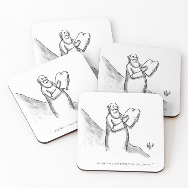 Item preview, Classic Moses and the Ten Commandments Cartoon designed and sold by abbottoons.