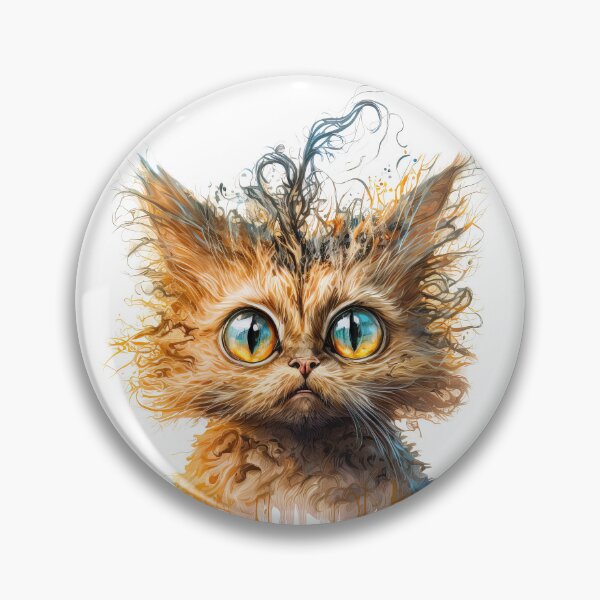 Item preview, Cute Hairy Cat, Red Cute Kitten designed and sold by MoonFoxDesign.
