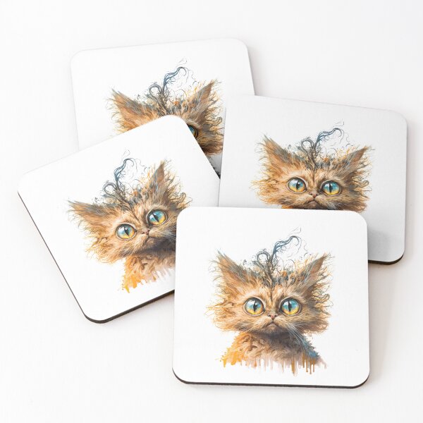 Item preview, Cute Hairy Cat, Red Cute Kitten designed and sold by MoonFoxDesign.