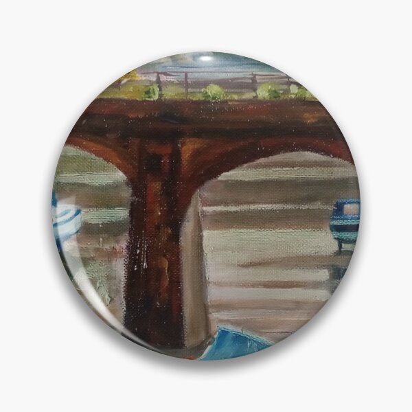 Item preview, The railway arches across Folkestone harbor designed and sold by Justin Turney Art.