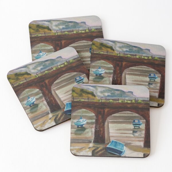 Item preview, The railway arches across Folkestone harbor designed and sold by Justin Turney Art.
