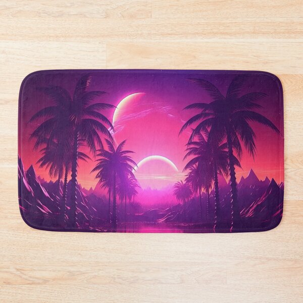 Item preview, Sunset Serenade: Tropical Synthwave Dreams designed and sold by Mullet Monkey.