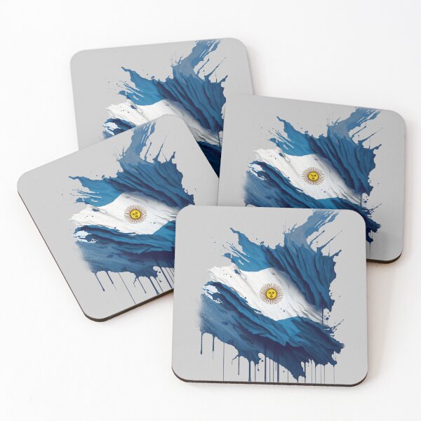 Item preview, Argentina flag splash art designed and sold by Dr-Kane.