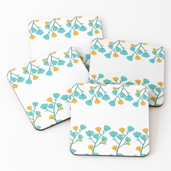 Item preview, Delicate flowers yelow blue white designed and sold by Gonçalo  Camara.
