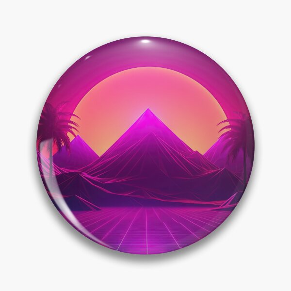 Item preview, Neon Sunset Oasis: Synthwave Vibes in Paradise designed and sold by Mullet Monkey.