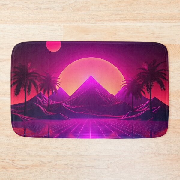 Item preview, Neon Sunset Oasis: Synthwave Vibes in Paradise designed and sold by Mullet Monkey.