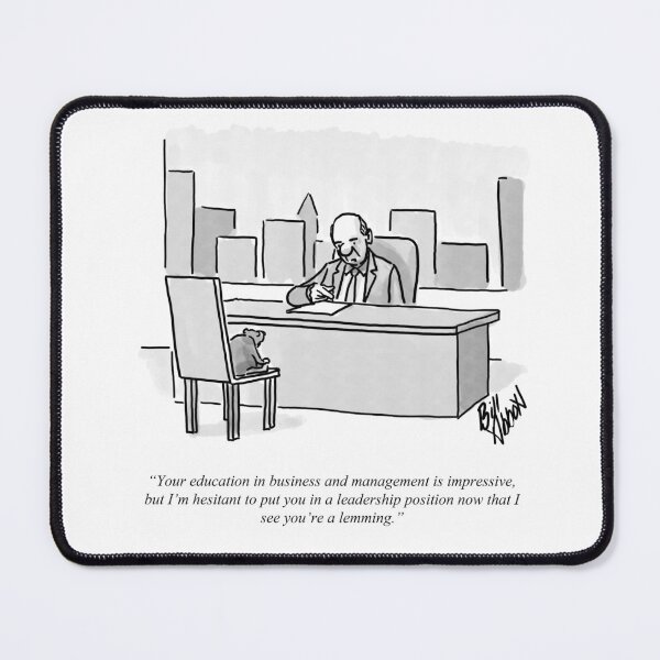 Item preview, Classic Lemming Interview Cartoon designed and sold by abbottoons.