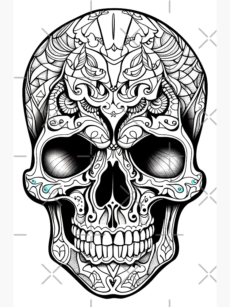 額縁 tatoo studio yamada IRON SKULL POSTER skull tattoo