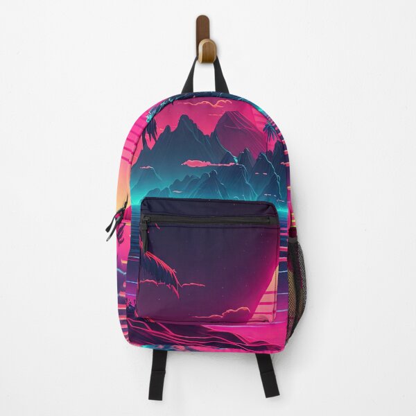 Item preview, Tropical Twilight: Synthwave Serenity at Sunset designed and sold by Mullet Monkey.