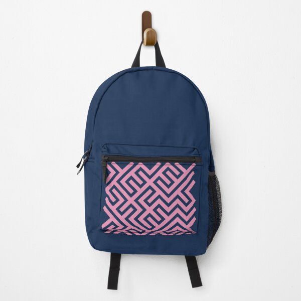 Item preview, Pink And Blue Random Maze Pattern designed and sold by JenTrinhArt.
