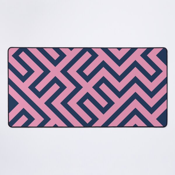 Item preview, Pink And Blue Random Maze Pattern designed and sold by JenTrinhArt.