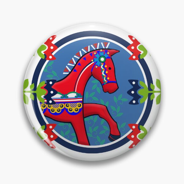 Item preview, Horse Traditional Folk Pattern designed and sold by RitaFancy.