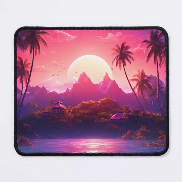 Item preview, Palm Tree Sunsets: A Synthwave Journey to Paradise designed and sold by Mullet Monkey.