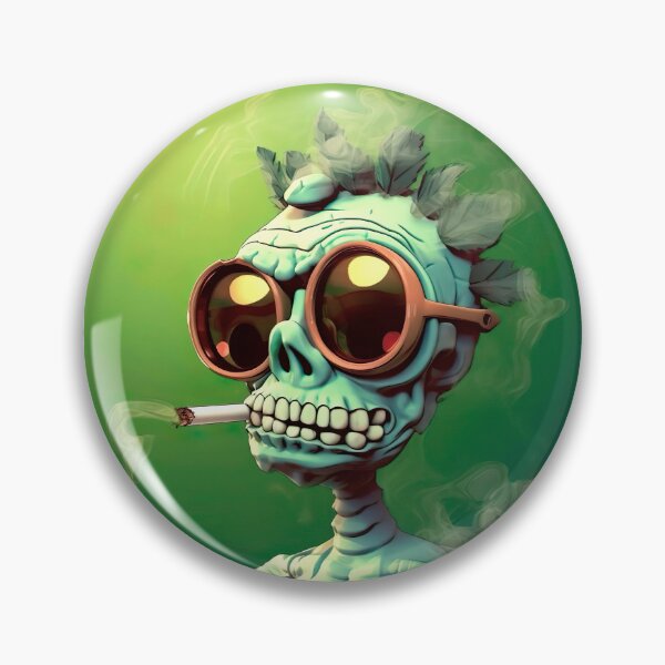 Item preview, Goofy ahh art cool skeleton smokes with glasses designed and sold by ZINETIC.