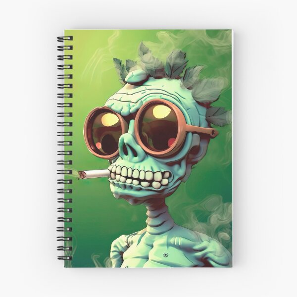Item preview, Goofy ahh art cool skeleton smokes with glasses designed and sold by ZINETIC.