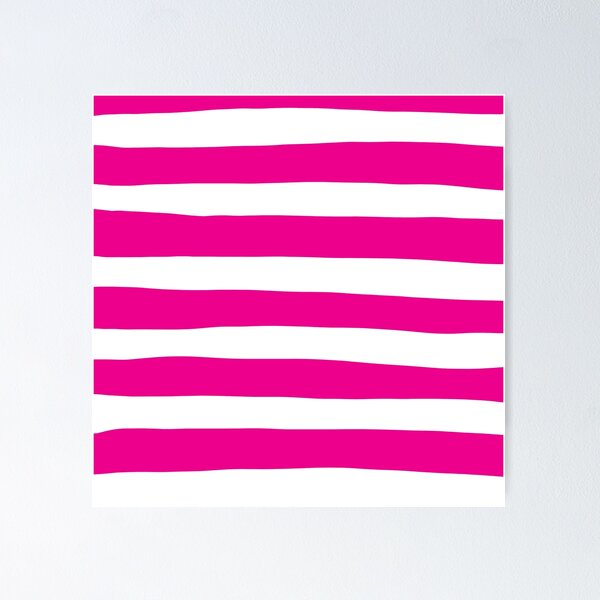 Item preview, Uneven Stripes in Magenta and White  designed and sold by LAEC-Shop.