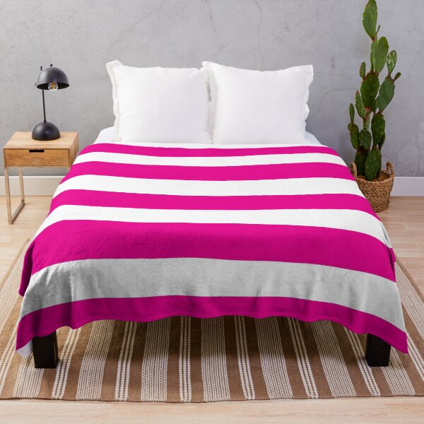 Item preview, Uneven Stripes in Magenta and White designed and sold by LAEC-Shop.