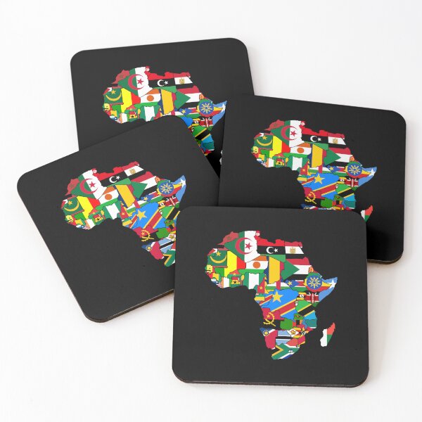 Item preview, Africa Continent Map with Country Corresponding Flags | African Pride designed and sold by d247.