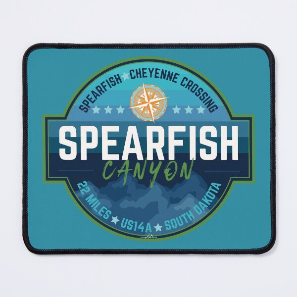 Item preview, Spearfish Canyon South Dakota Black Hills USA Motorcycle Sticker T-Shirt 02 designed and sold by OuterShellUK.