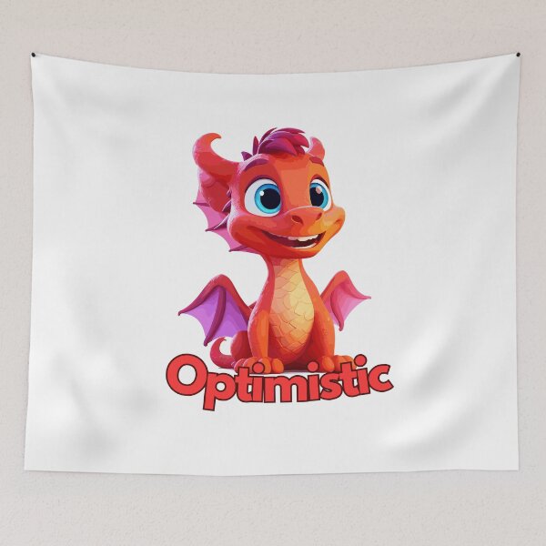 Artikelvorschau, Optimistic Dragon entworfen und verkauft von CozyCanvasCrew.