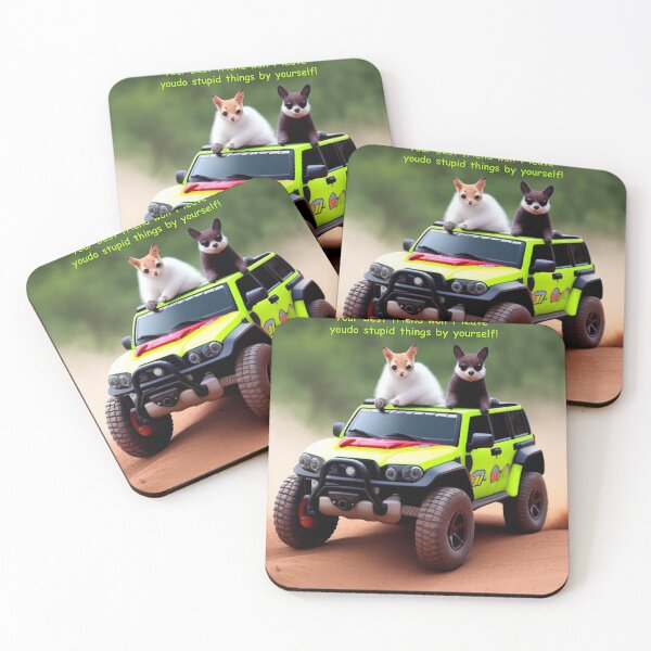 Item preview, Cute and reckless animals drive an SUV designed and sold by MarcoDesigner78.