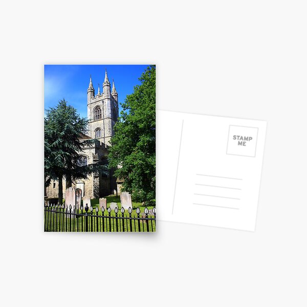 www.lizgarnett.com ... St Mary's Church 1, Ashford, Kent, England Postcard