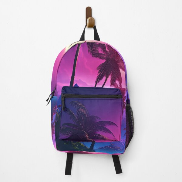 Item preview, Sunset Palms: Retrofuturistic Synthwave Paradise designed and sold by Mullet Monkey.