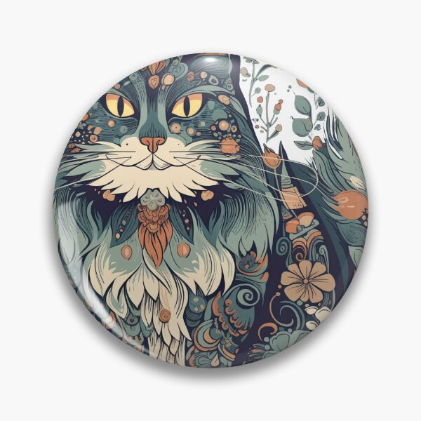 Item preview, Nordic Whiskers: Hand-Drawn Norwegian Forest Cat Apparel with Charming, Whimsical Designs designed and sold by DooodleGod.