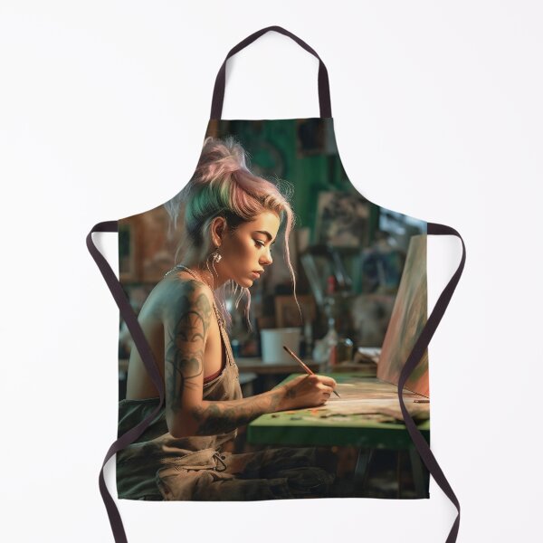 Item preview, the artist in her studio designed and sold by Rafael-Wong.
