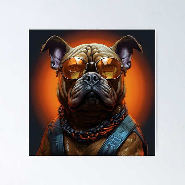Item preview, Dog with glasses designed and sold by grebie.