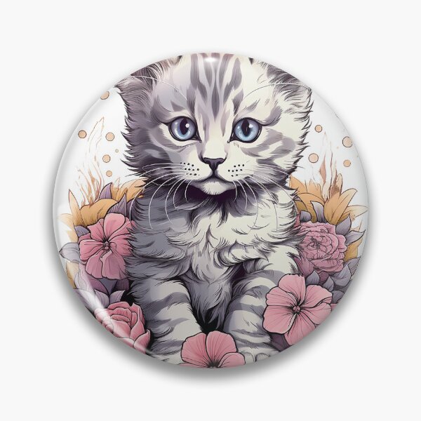 Item preview, Kitten Cutie Flower Design | PNG Sublimation designed and sold by JhazAineArtShop.