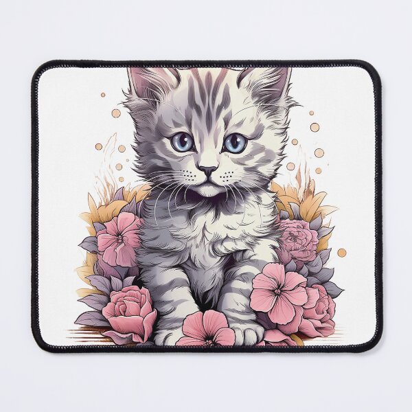 Item preview, Kitten Cutie Flower Design | PNG Sublimation designed and sold by JhazAineArtShop.