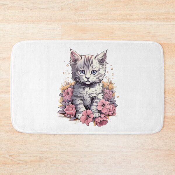 Item preview, Kitten Cutie Flower Design | PNG Sublimation designed and sold by JhazAineArtShop.