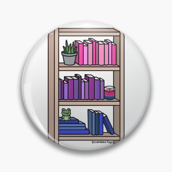Item preview, Bisexual Pride Bookcase designed and sold by scrambledpegs.