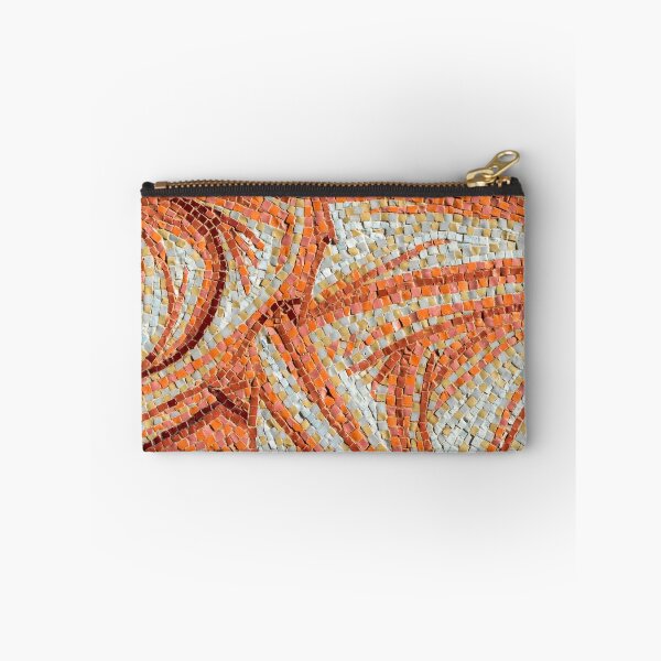 Item preview, Abstract Mosaic in Happy Orange Brown and Yellow Ribbons designed and sold by Georgia Mizuleva.