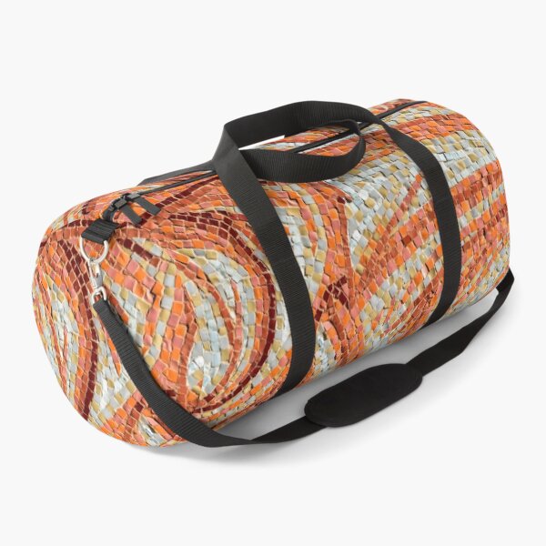 Item preview, Abstract Mosaic in Happy Orange Brown and Yellow Ribbons designed and sold by Georgia Mizuleva.