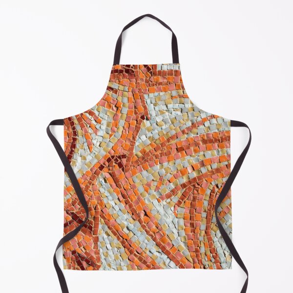 Item preview, Abstract Mosaic in Happy Orange Brown and Yellow Ribbons designed and sold by Georgia Mizuleva.